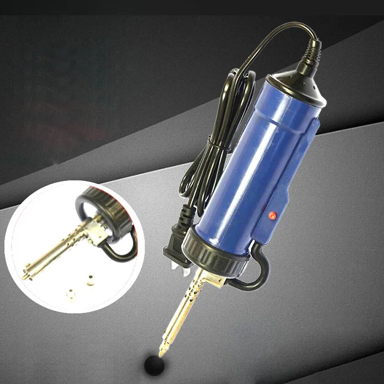 

Desoldering Suction Pump Sucker Electric Soldering Iron Pen Tin Desoldering Gun with 3 Nozzle Welding Tool EU Plug 30W 220V