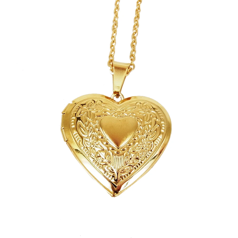 Ожерелье с мини фоторамкой для женщин Очаровательное ожерелье цепочкой