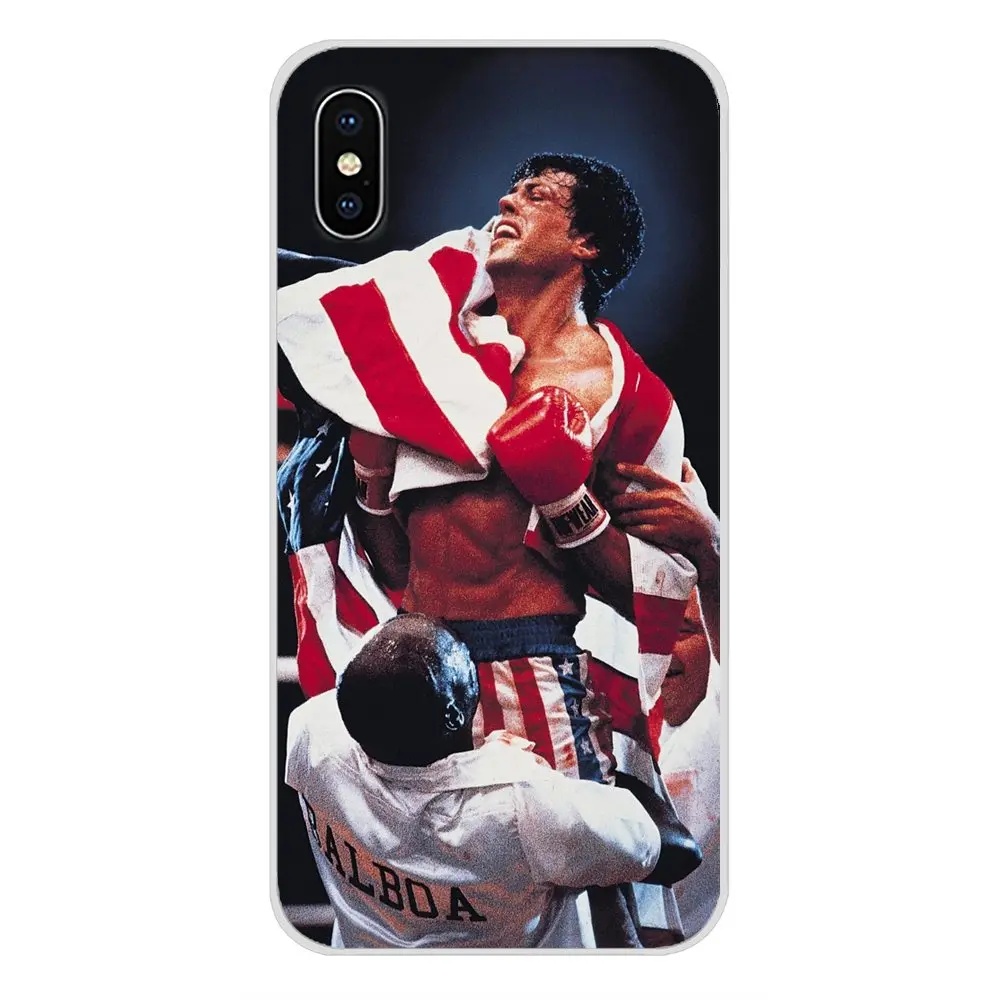 Rocky Balboa для LG G3 G4 Mini G5 G6 G7 Q6 Q7 Q8 Q9 V10 V20 V30 X Power 2 3 K10 K4 K8 2017 аксессуары чехлы телефонов |