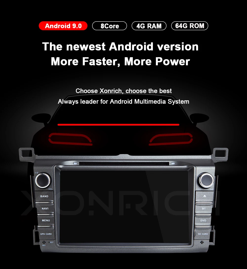 DSP ips, 4 ГБ, 64 ГБ, 2 Din Android 9 Автомобильный мультимедийный dvd-плеер gps для Toyota RAV4 для Toyota Previa Rav 4 2013 2018car Радио стерео