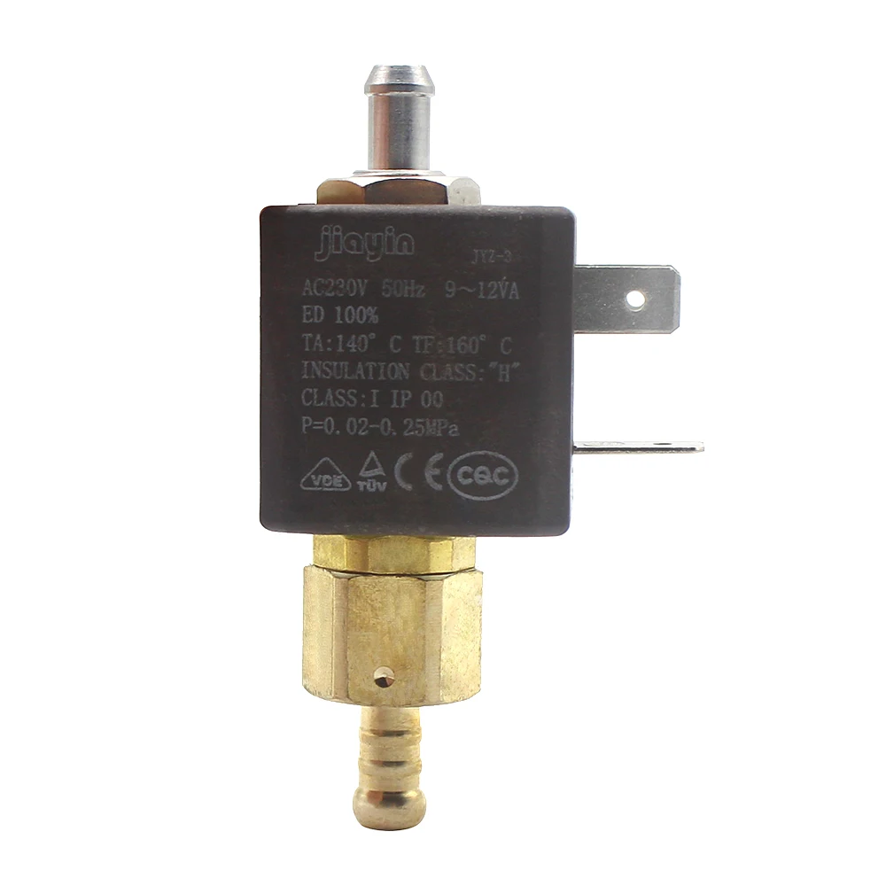 Jiayin JYZ 3 нормально открытая N/O 2/2 Way AC 230V Cannula латунная Кофеварка Паровая вода