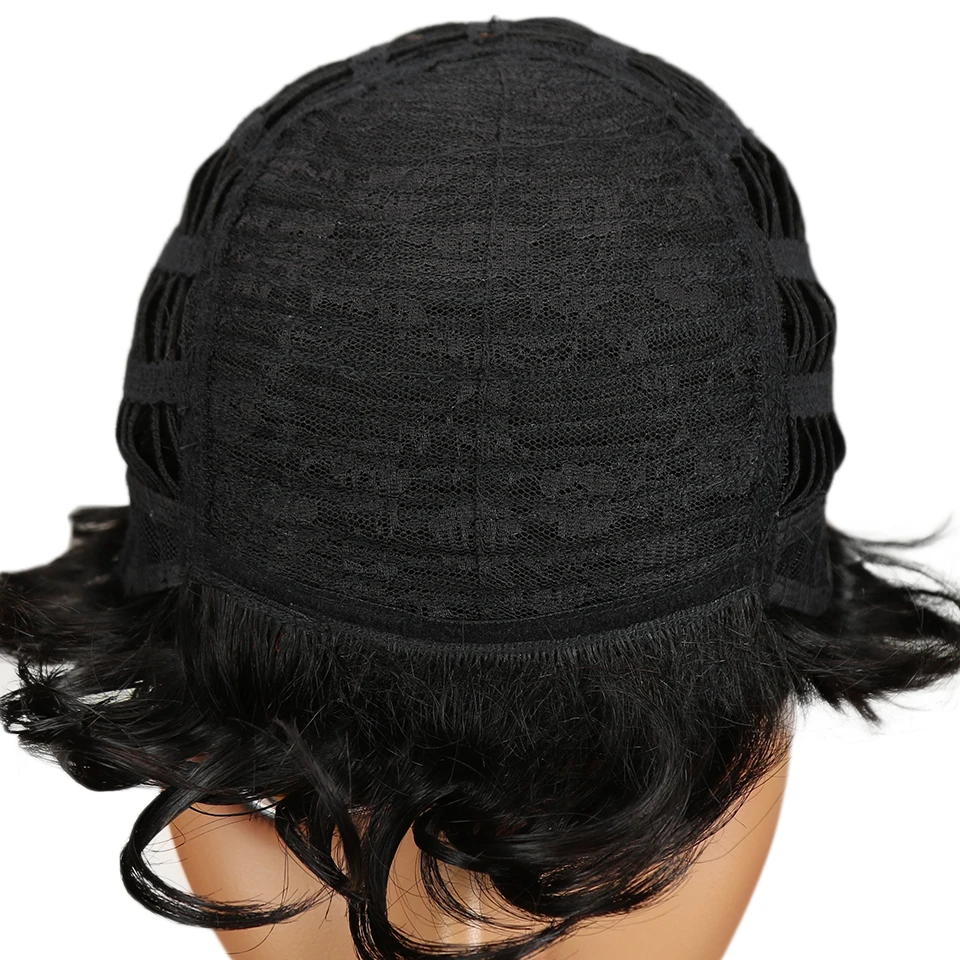 Дебютные парики для черных женщин Омбре парик из человеческих волос короткие