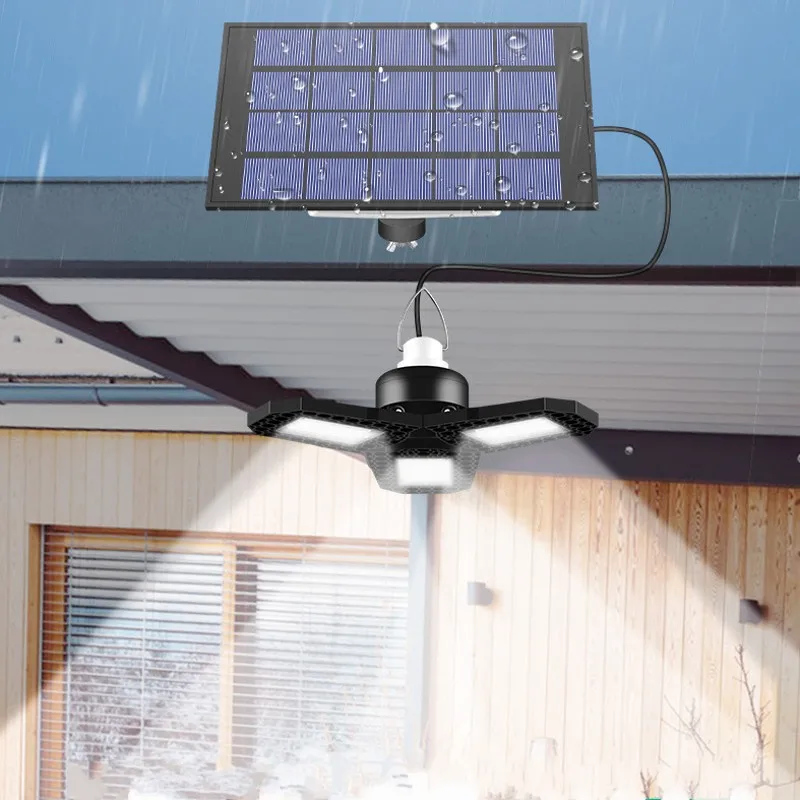 

LED Garage Light 60/120 LED Ceiling Lamp Warehouse Workshop Foldable Industrial Ligtht Led Solar Lamp for Home Warehouse