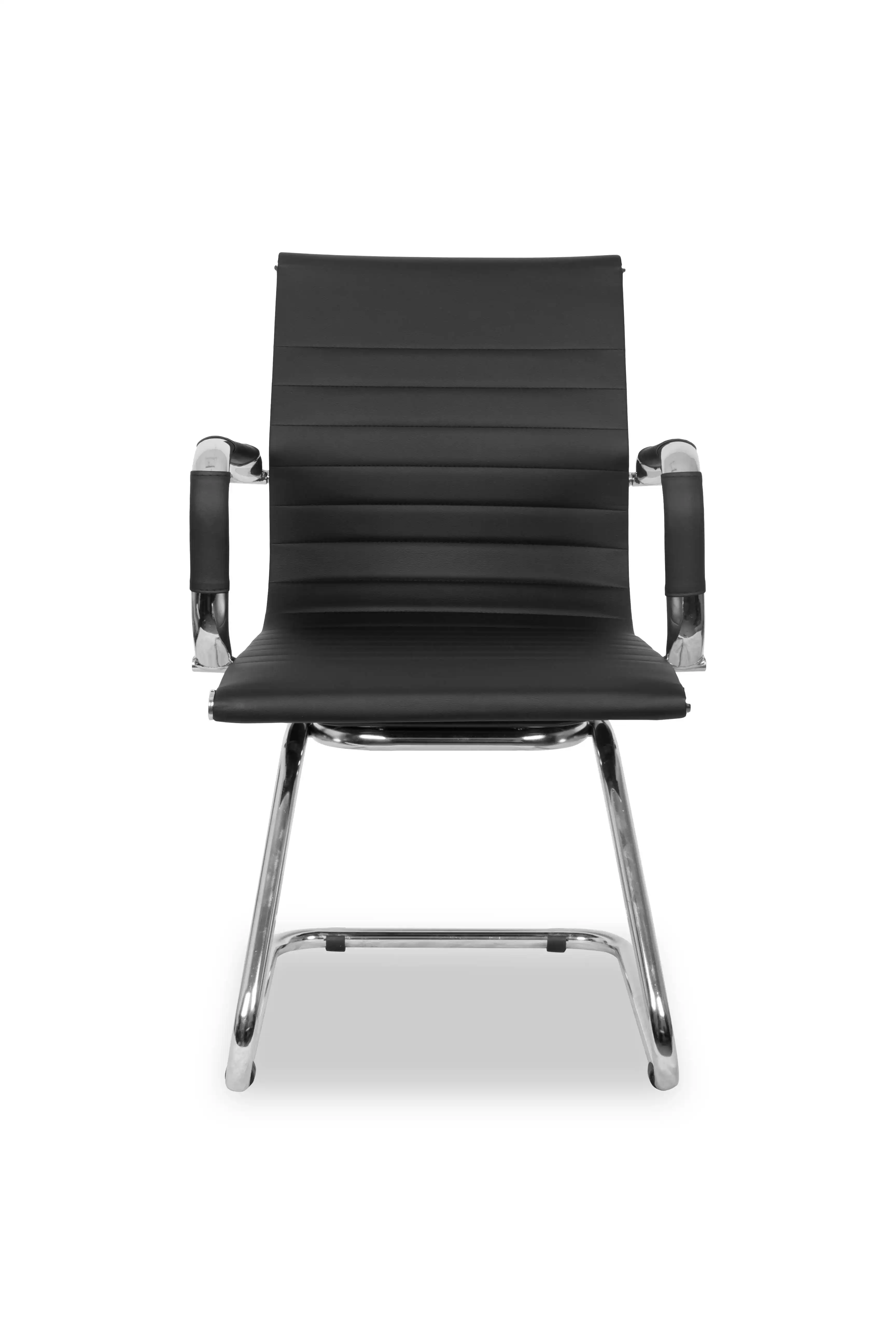 Стул College CLG-620 LXH-C Black (кресло) (Есть Черный Кожа с полиуретановым