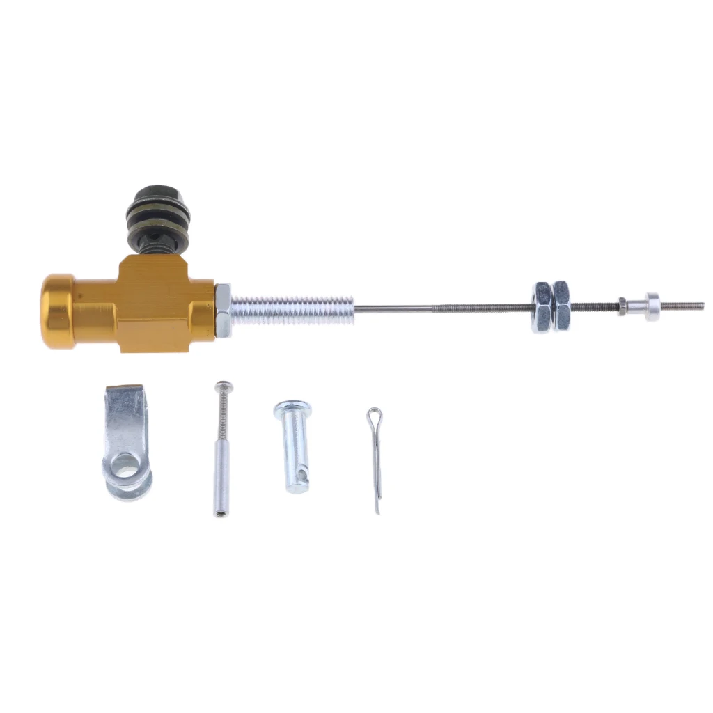 

Gold Universal Motorcycle Hydraulic Clutch Master Cylinder Rod Brake Pump