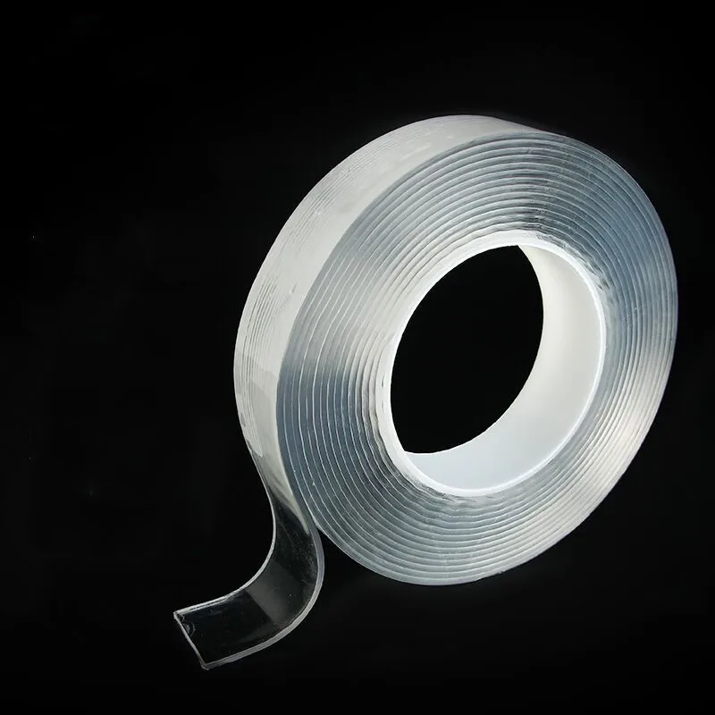 Нано волшебная лента 1/2/3/5 м двусторонняя клейкая прозрачная акриловая без следов