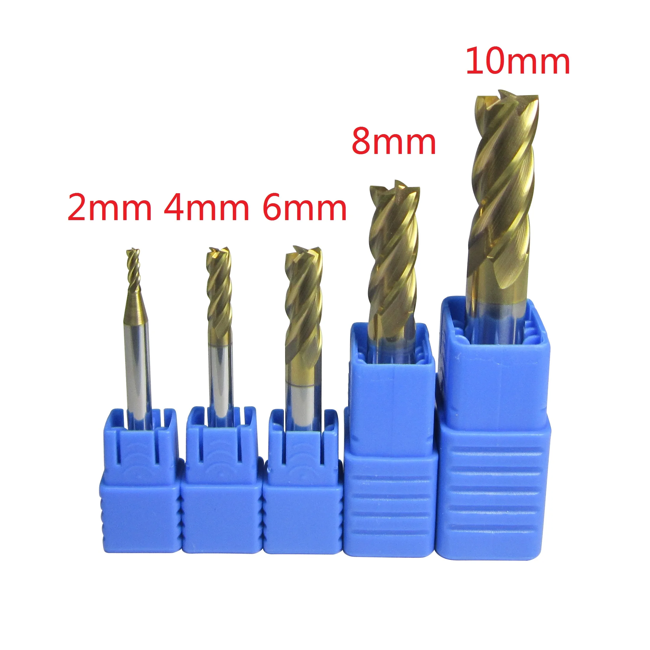 Концевые фрезы из карбида вольфрама HRC58 &ltHRC60 с 4 канавками 5 шт.|carbide end mills|end millsmilling