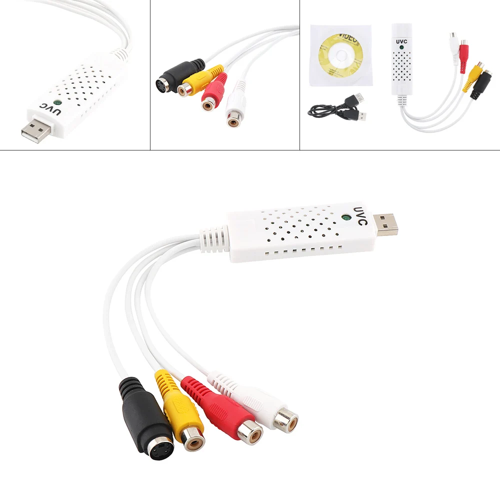 USB2.0 аудио видео карта захвата адаптер AV к USB Plug and Play преобразователь сигнала для