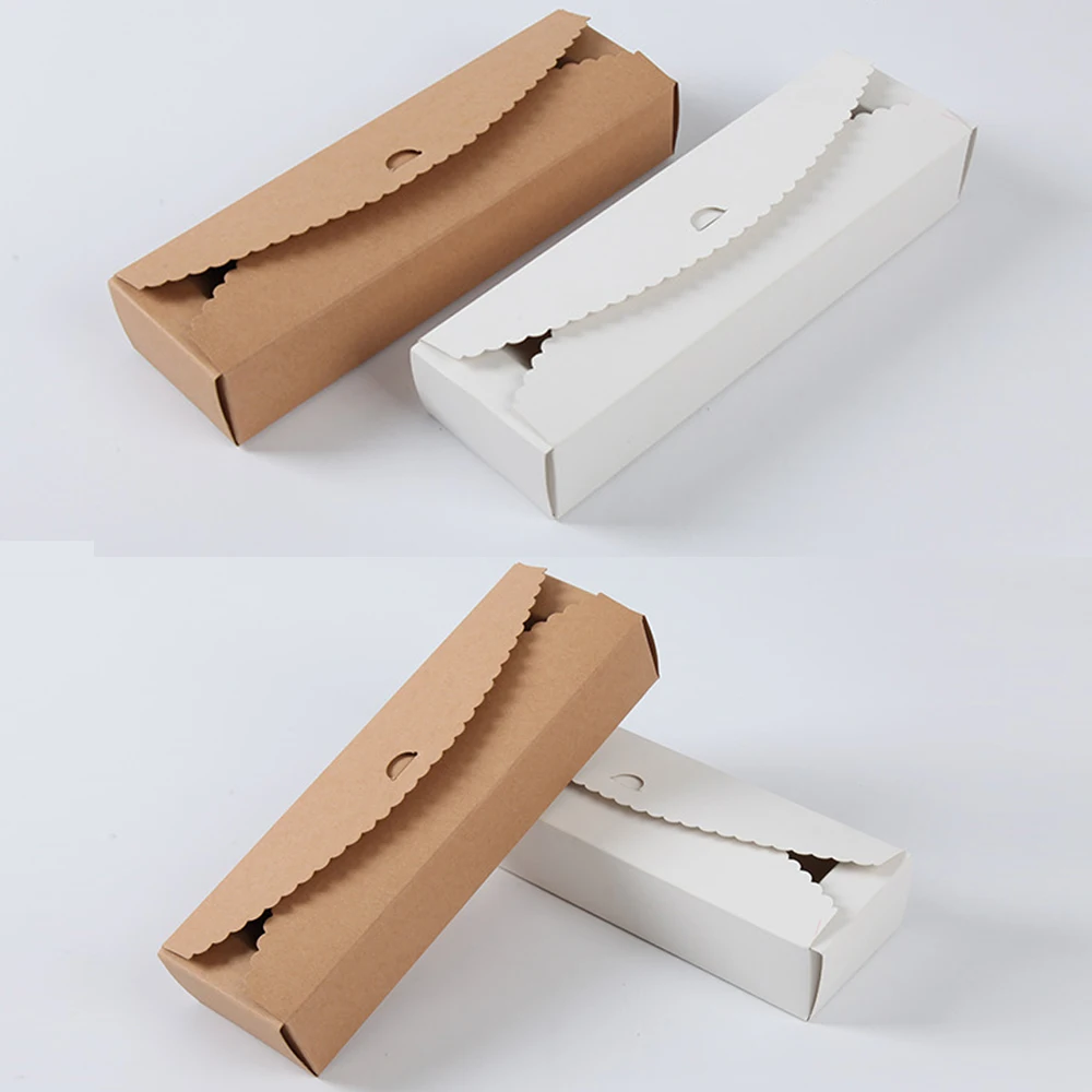 20 штук прямоугольник крафт упаковка Коробки Бумага DIY Инструменты для Выпечки