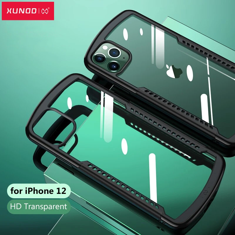 

For iPhone 12 Pro/iPhone 12 6.1" Case,Xundd Shockproof Back Cover Protective Transparent Cover Thin Shell For iPhone12 Pro 6.1"