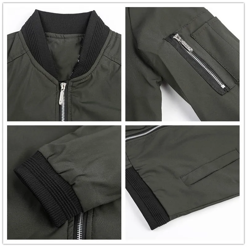 

New Mens jackets coat Men's bomber jacket Spring Autumn jacket men Zipper Jacket Fashion Army Outdoors clothes Casual streetwear