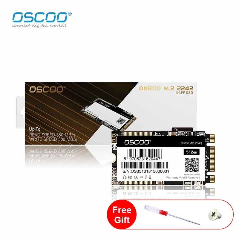 

Жесткий диск OSCOO SSD ON800 M.2 2242 SSD для ноутбука Внутренний SSD 64 ГБ 128 ГБ 256 ГБ 512 ГБ