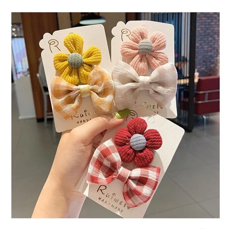 

Cute Children's Word Folder Set Creative Flower Bow Cute Headdress
