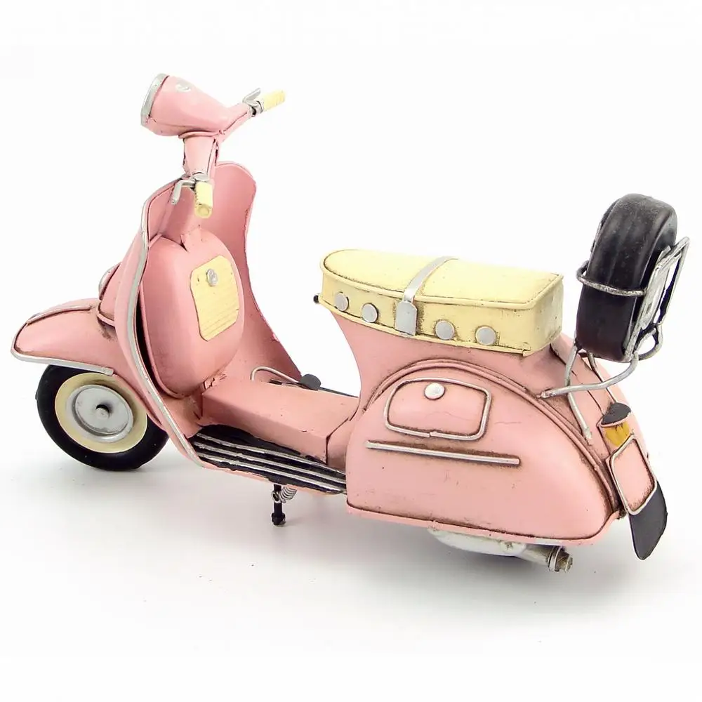 Абсолютно новая модель мотоцикла ручной работы 1965 VESPA металлический мотоцикл артефакт модель игрушки для коллекции подарок украшение