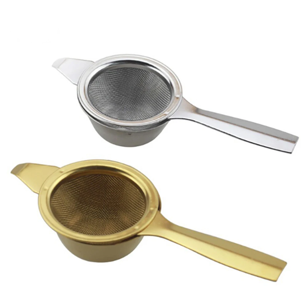 

New Stainless Steel Mesh Tea Infuser Metal Cup Strainer Strainer Loose Leaf Filter With Handle Kitchen Tool