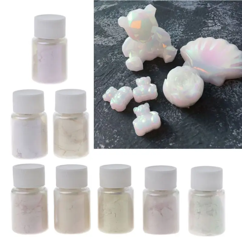 

8 Color ColorShift Pearl Pigment Aurora Resin Pigment Mica Polarized Diamond Pearlescent Pigment Kit Jewelry Making Tool