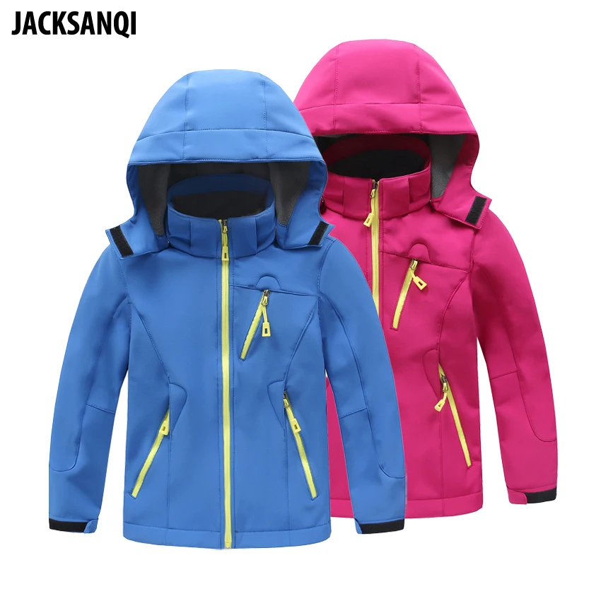 

Куртка JACKSANQI детская флисовая, Спортивная ветровка для отдыха на открытом воздухе, походов, горного туризма, RA278, зимняя