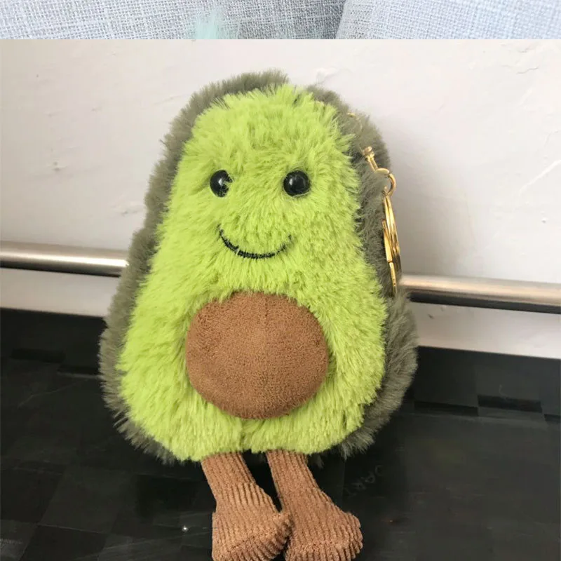 15 см маленький милый плюшевый брелок для ключей с яблоком ананасом грибом