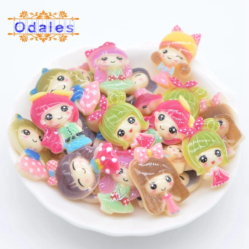 30 шт./лот аппликация из полимерных материалов для милых принцесс заколки волос