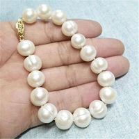 12 13mm natural pearl freshwater baroque bracelet women jewelry gift fashion party personality charm mesmerizing