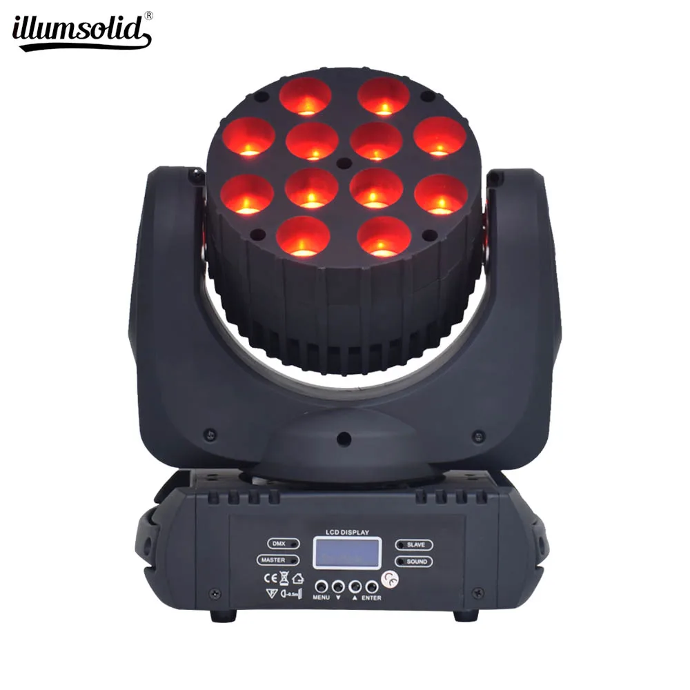 Светодиодный 12x12 Вт моющийся движущаяся головка светодиодный софит RGBW 4в1