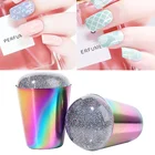 1 шт Красочный украшение ногтей печать штамп прозрачный силиконовый шаблон печать штамп с крышкой DIY маникюрные инструменты для ногтей