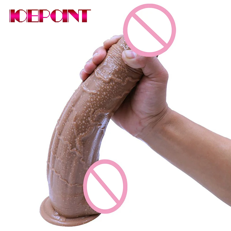 

33*5.5cm Giant Flesh Dildo Thick Huge Long Dildos Women Extreme Big Realistic Penis with Suction Cup Sex Product for Female 2021