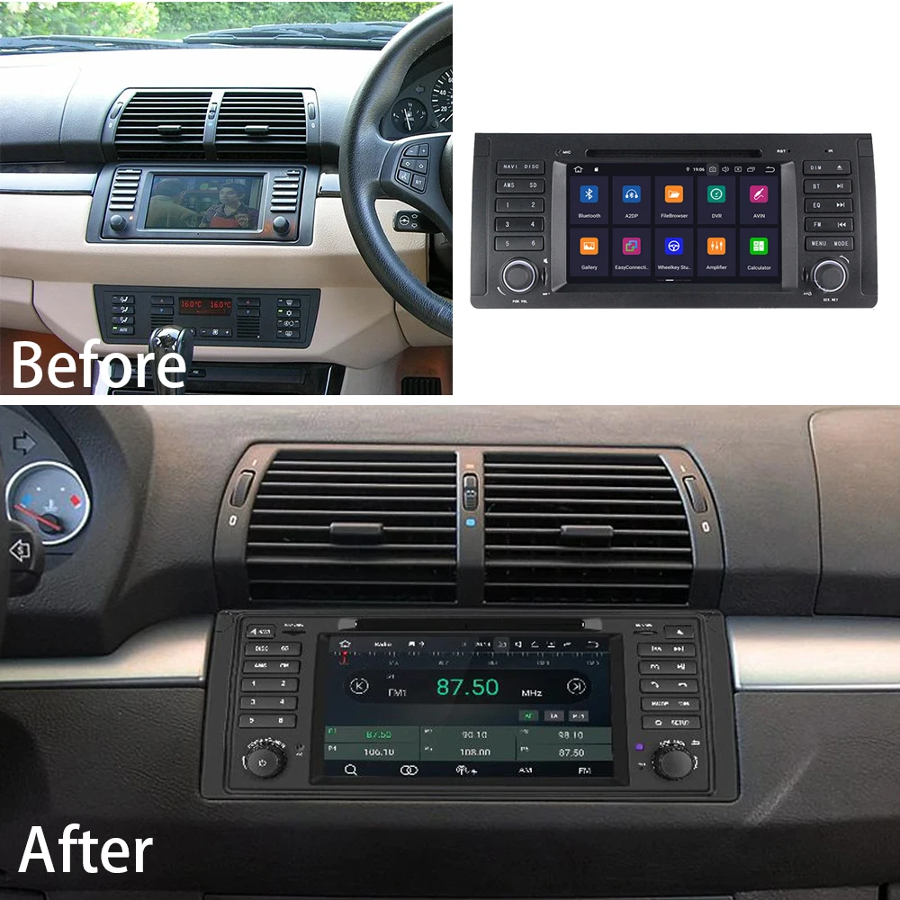 Автомобильный мультимедийный плеер стерео GPS DVD радио навигация Android экран для BMW