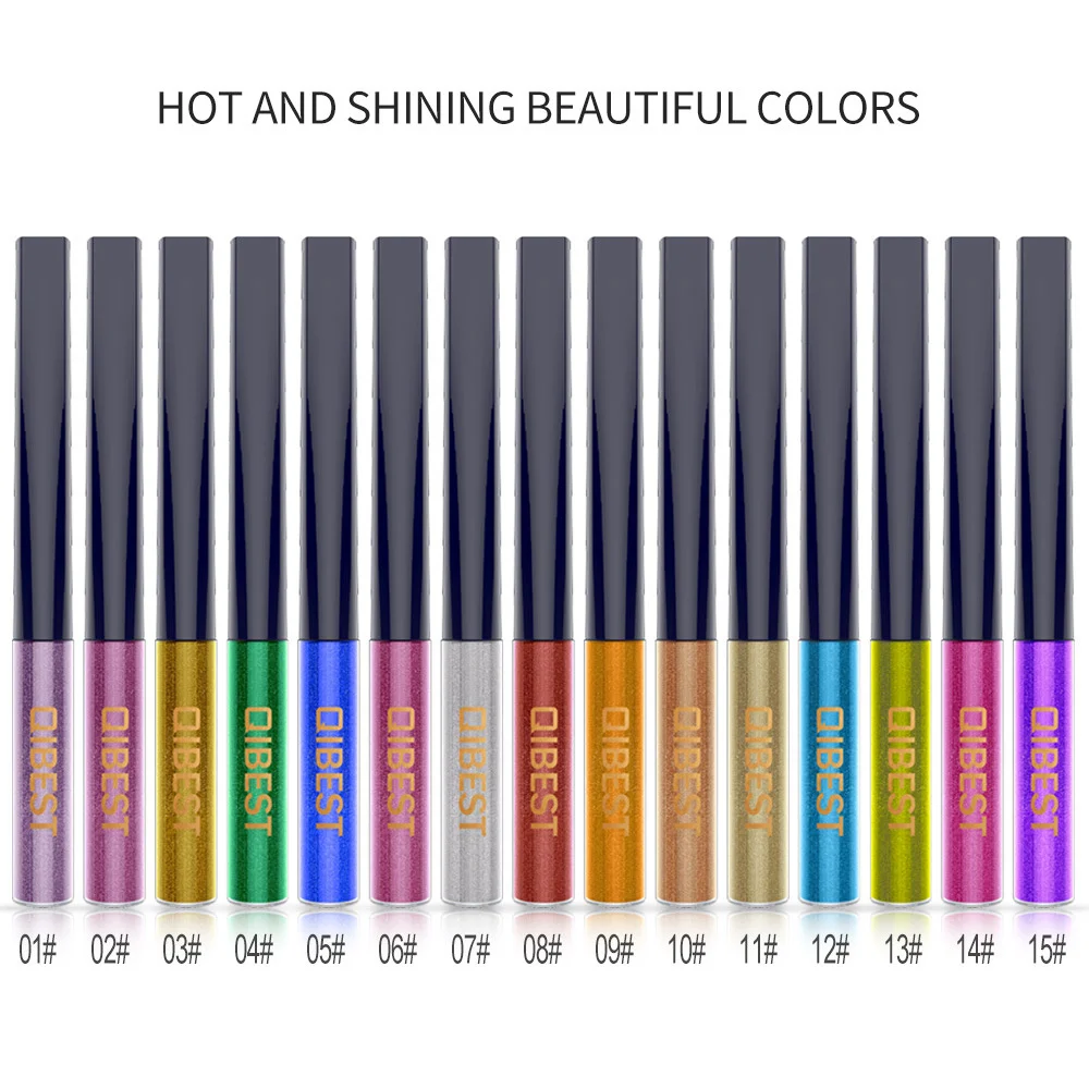 15 Color Professional Glitter Eyeliner Liquid Long-lasting Shiny Eye Liner Pencil Waterproof Makeup Tool Make Up Beauty Comestic |