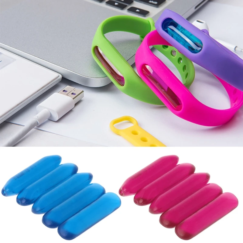 

2019 New 5pcs Anti-Mosquito Oil Capsule Mosquito Repellent Bracelets Accessories Garden Supplies