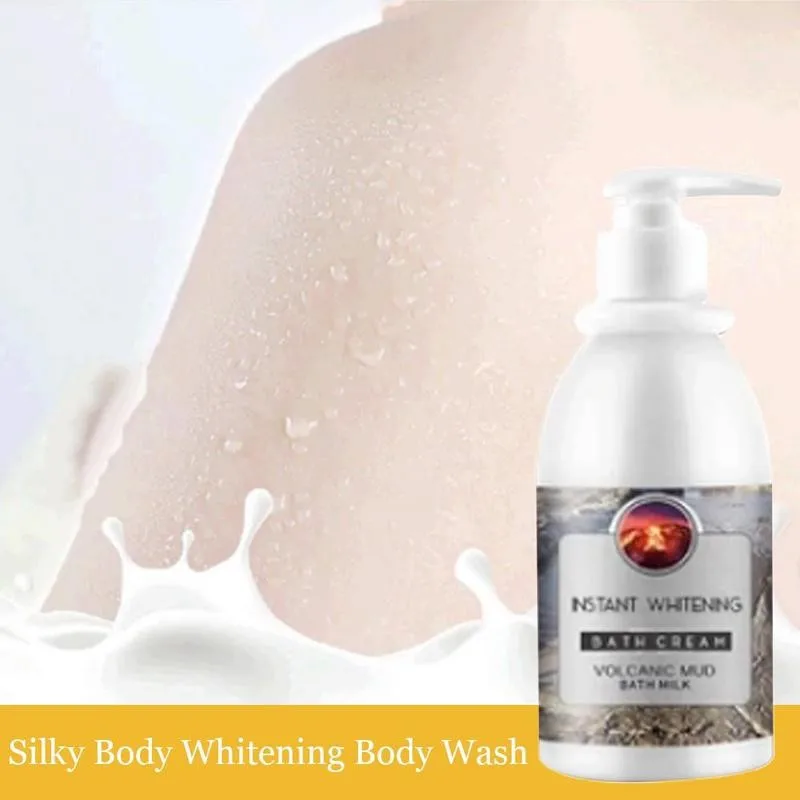 

260ml Silky Body Whitening Body Wash Lotion Volcanic Gel Shower Whitening Whole Body Body Mud Cleaning Wash Fast Gel Remove L0S6
