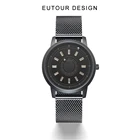 Часы EUTOUR мужские с магнитной застежкой, аналоговые японские кварцевые часы, оригинальный ремешок из нержавеющей стали 40 мм