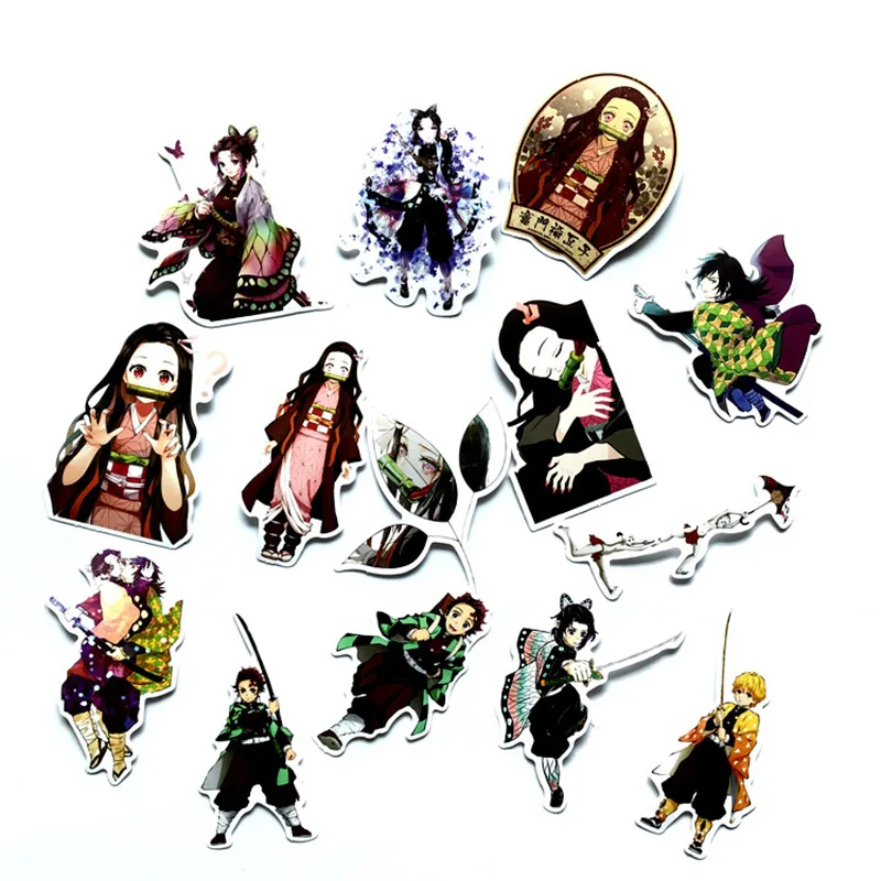 50 шт. Demon Slayer Kimetsu No Yaiba наклейка для косплея реквизит ПВХ водонепроницаемый сделай