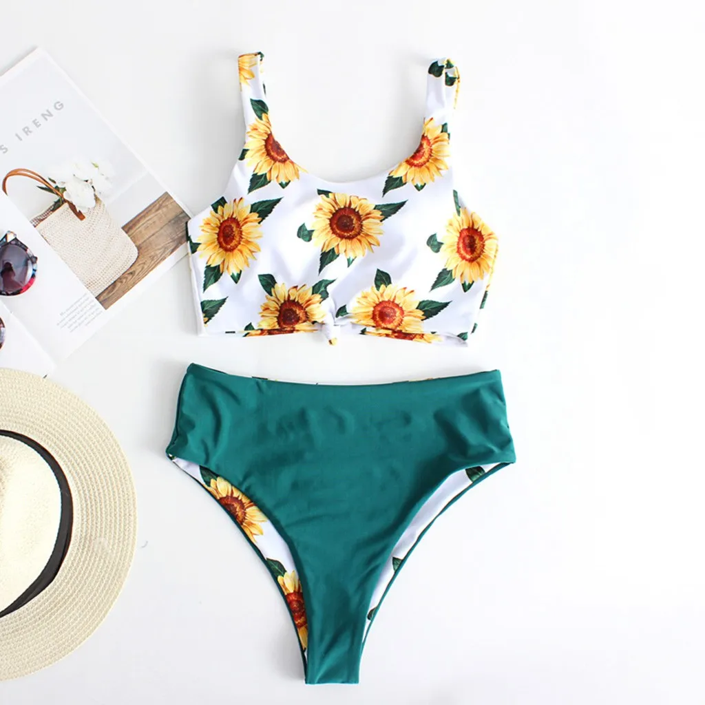 Женское бикини SAGACE купальник с высокой талией монокини пуш-ап 2020 | Женская одежда