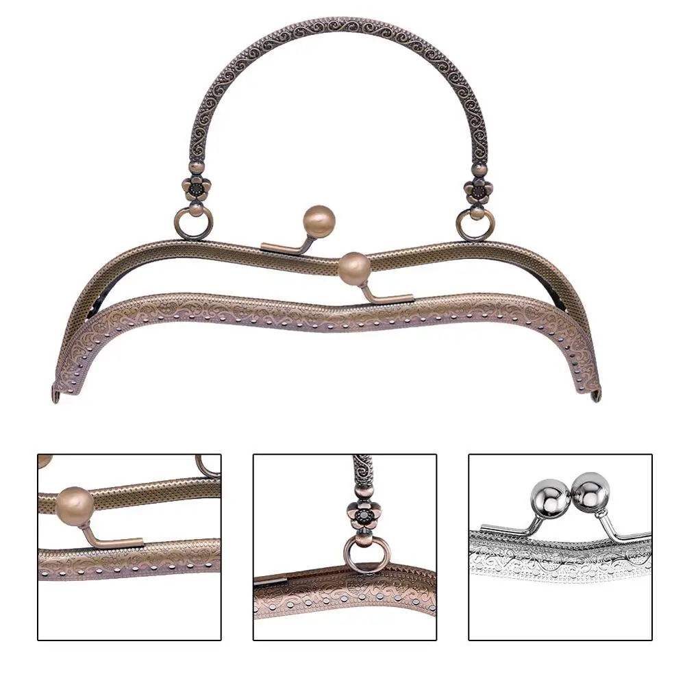 MIUSIE металлические оправы для кошелька 19 см поцелуй застежка ручка клатч сумочка