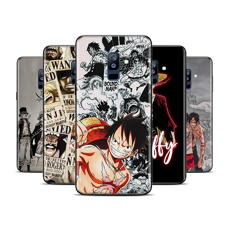 Аниме One Monkey D. Luffy ACE для Samsung Galaxy A9 A8 Star A8S A7 A6 A6S A5 A3 Plus 2018 2017 2016 A750 черный чехол