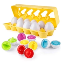 matching egg easter toys for toddler color shape recognition skill sorter learn fruits educational toy