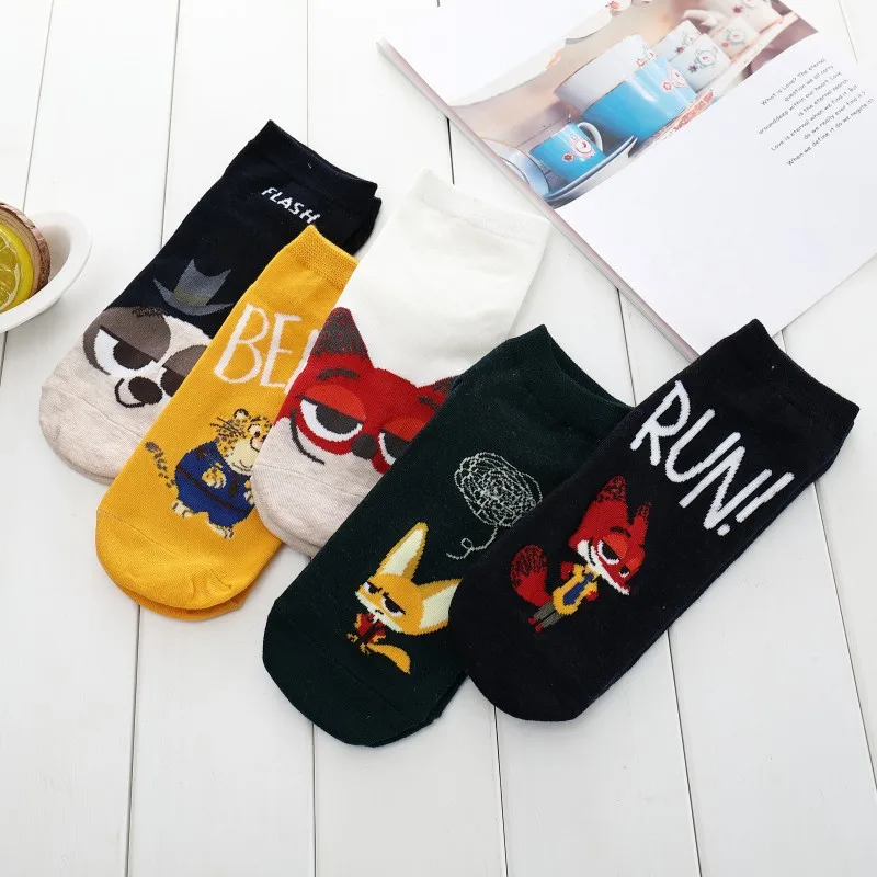 Японский вариант однотонные короткие носки с закрытым носком Модные женские