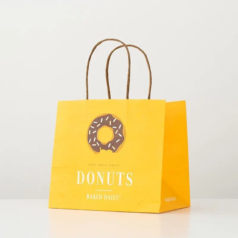 Оптовая Продажа 1000 шт./лот Пользовательский логотип крафт бумажный мешок для