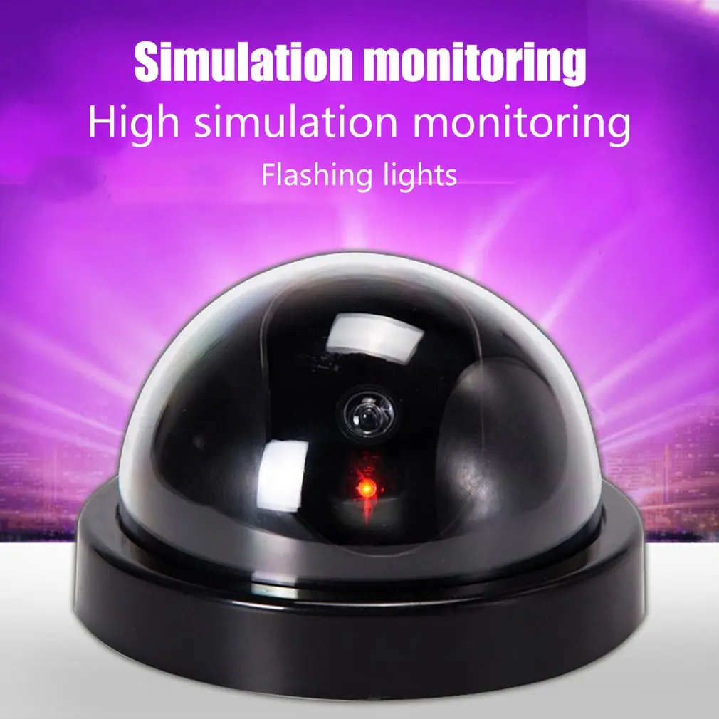 Simulated Surveillance Camera Fake Home Dome Dummy with Flash red LED Light Security camera indoor / outdoor | Безопасность и
