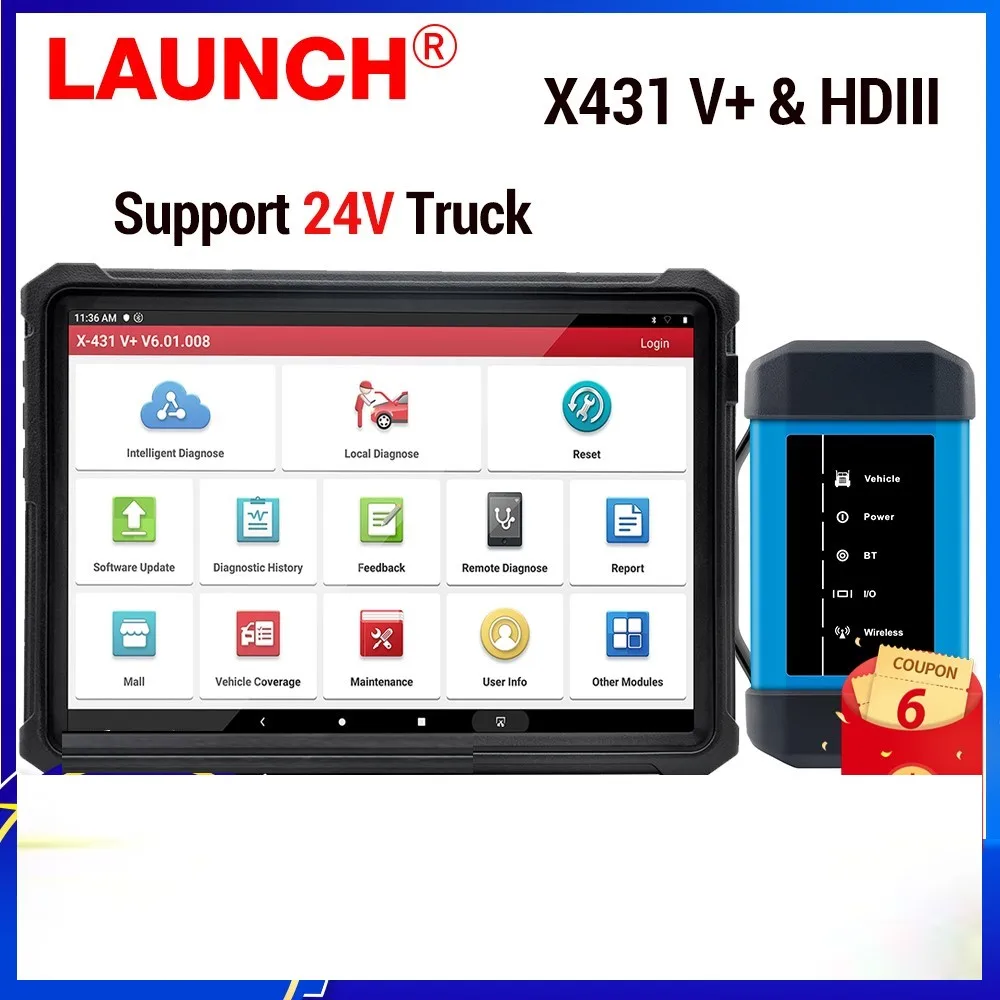 2021 Запуск X431 V плюс планшетный &amp HD 4 0 грузовик Полный Системы диагностический