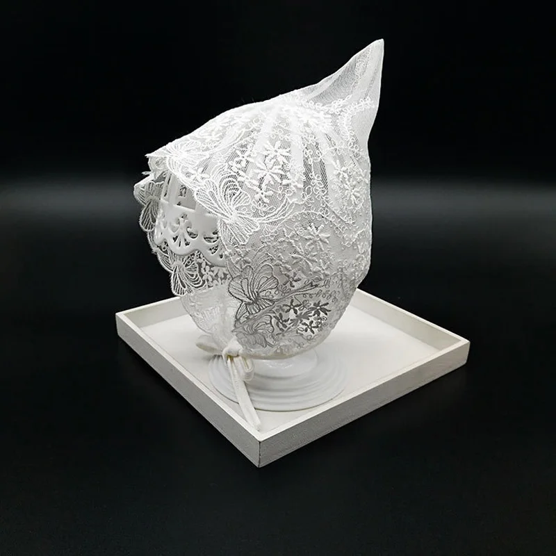 Lace Baby Girl Hat Summer Newborn Photography Props Princess Bonnet for Girls Cap Infant Accessories | Детская одежда и обувь