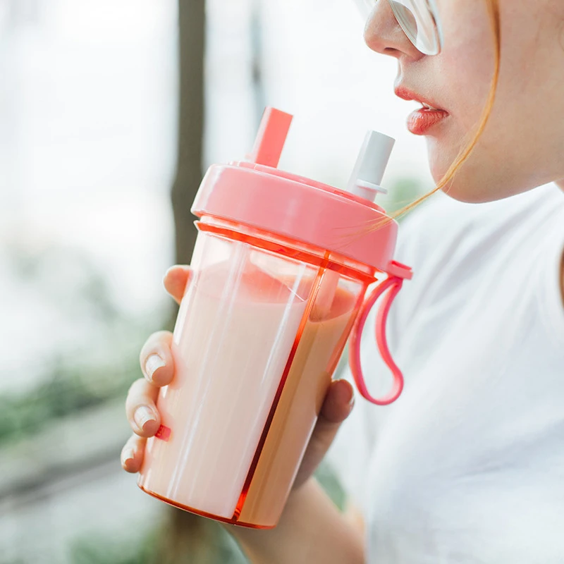 420/600 мл кавайная двойная фотоемкость креативная чашка для напитков влюбленных