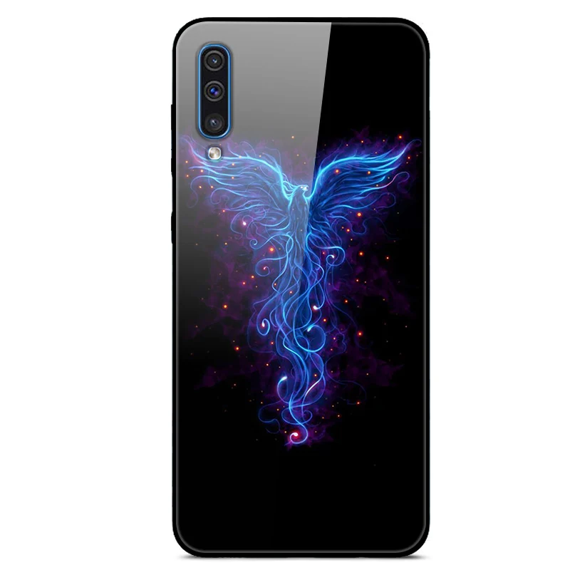 6," Funda для samsung Galaxy A50 чехол стекло твердая задняя крышка чехол для телефона для samsung Galaxy A50 чехол TPU рамка A 50 Coque