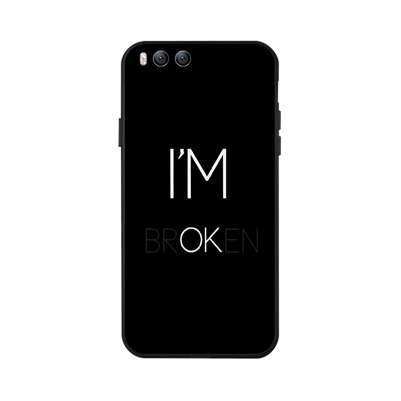 

Silicone Cover Case for Xiaomi Mi 6 Plus 5S 5C 3D DIY Black Painted Phone TPU Cover For Xiaomi Black SHark Fundas Coque Bumper