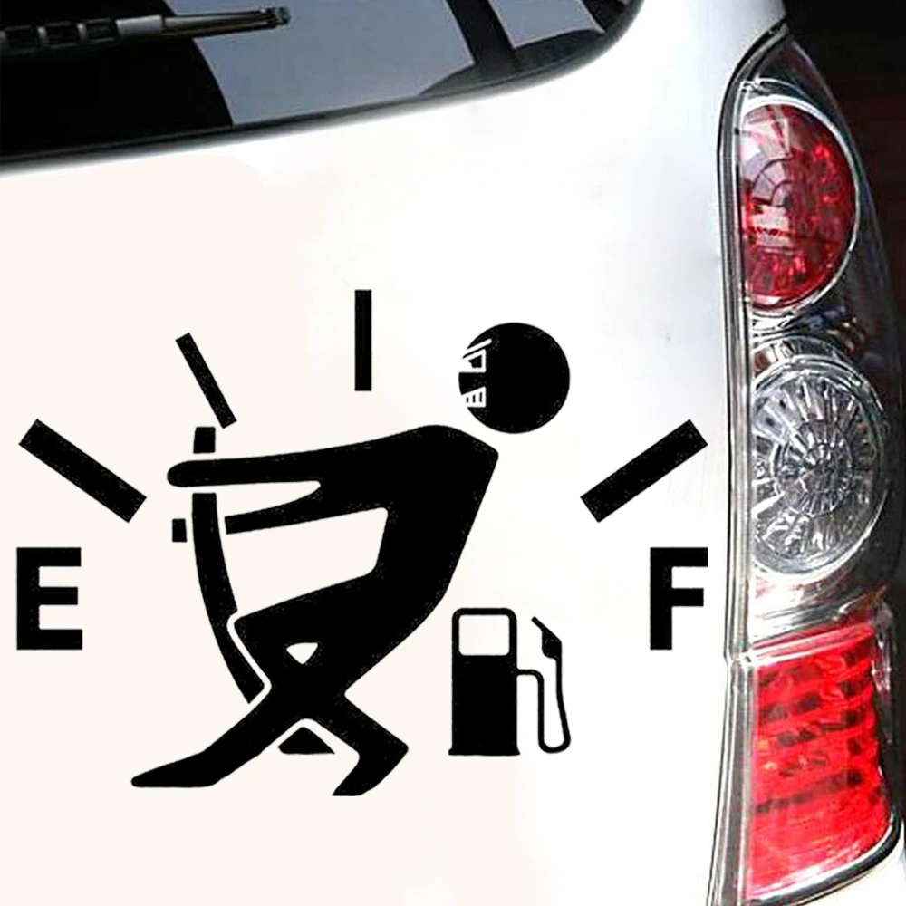 

High Gas Consumption Trunk Window Door Car Funny Decorative Sticker Black Vinyl Die-cut Decal Car Accessories Exterior Universal