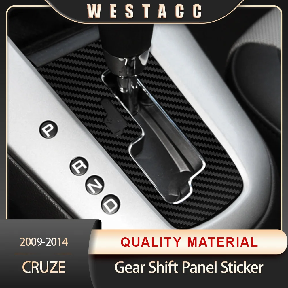 

Наклейка на панель переключения передач автомобиля из имитации углеродного волокна, защитный чехол для Chevrolet Chevy Cruze 2009-2014, аксессуары