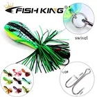 FISH KING приманка в виде лягушки, 1 шт., 90 мм10 г, искусственная приманка с змеиной головкой, имитация топворы, Поппер, рыболовные приманки в виде лягушки, рыболовные снасти