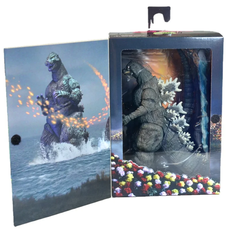 

Подлинная Неоткрытая NECA реальная и искусственная наклейка Godzilla Монстр подвижная игрушка модель с этикеткой против подделки