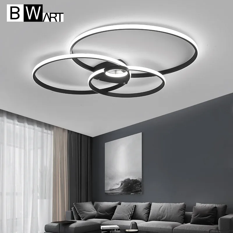 Современная светодиодная люстра bборота потолочная лампа с регулируемой